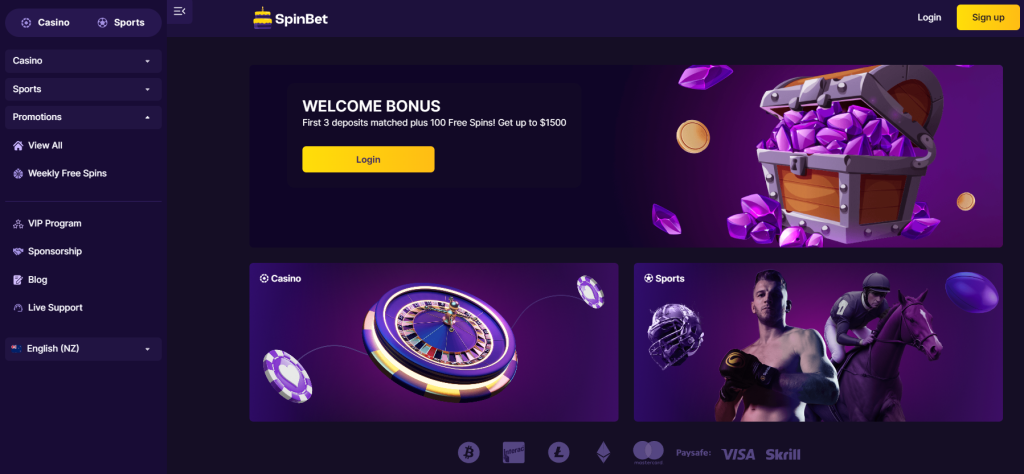 spinbet casino nz